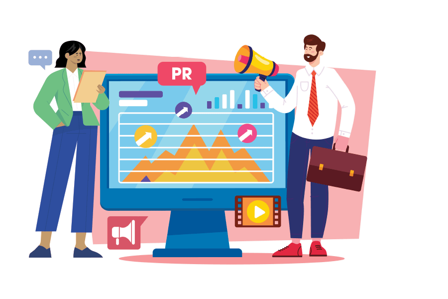 Corporate PR illustration